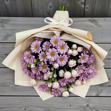 Букет цветов из:  Розы и Хризантемы в Нестерове