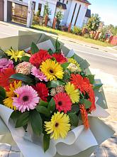 Букет цветов из:  Герберы #REPLACE_PRED# Нестерове
