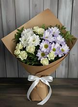 Букет цветов из:  Хризантемы и Розы в Нестерове