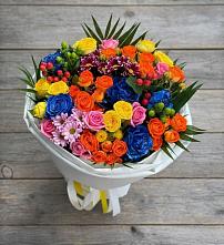 Букет цветов из:  Розы и Хризантемы в Нестерове