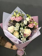 Букет цветов из:  Альстромерии, Розы и Лизиантусы #REPLACE_PRED# Нестерове