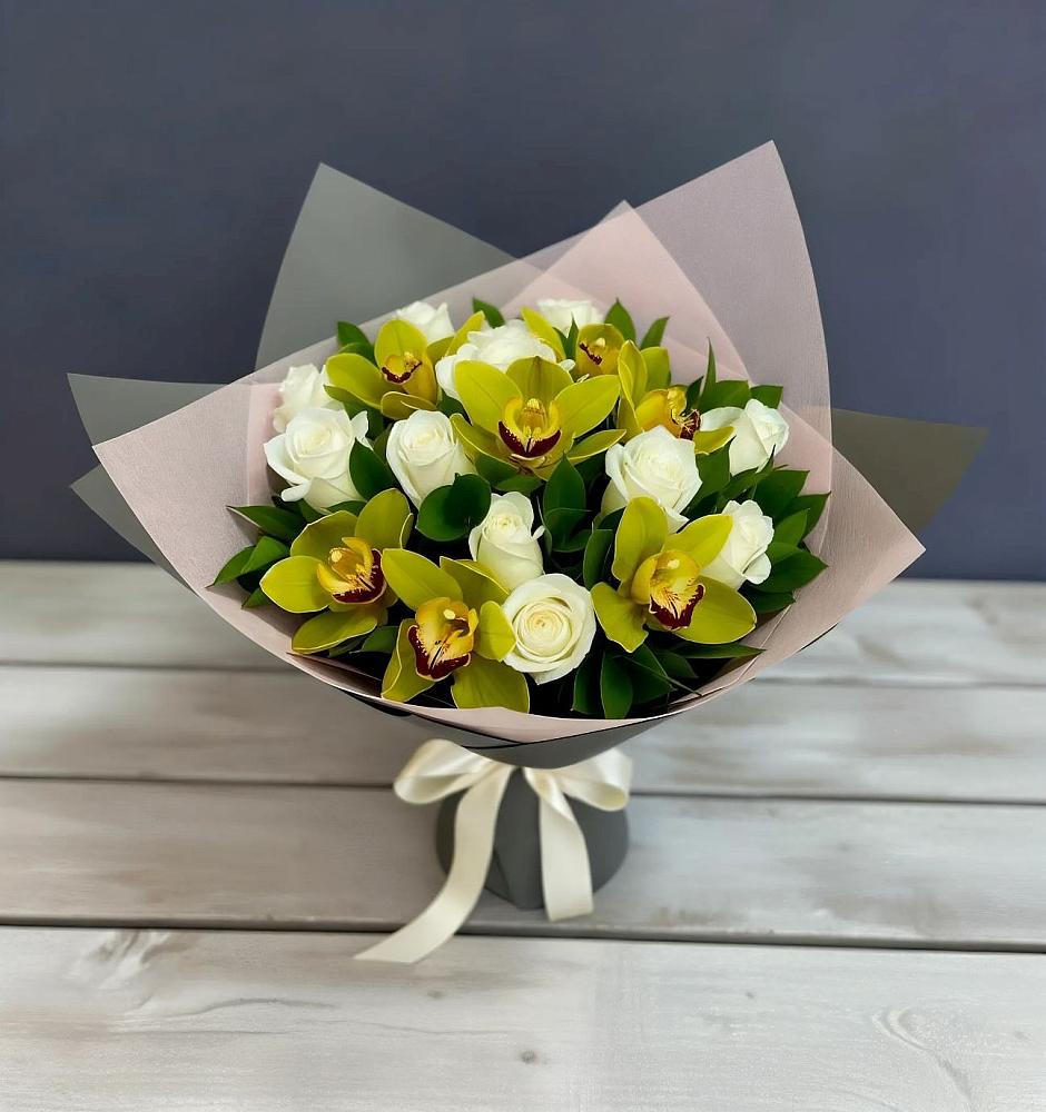 Букет цветов из: Орхидеи и Розы в Нестерове