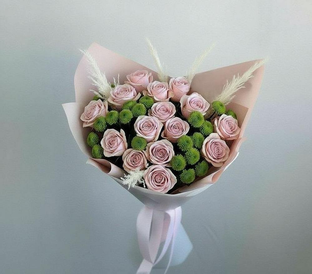 Букет цветов из: Розы и Хризантемы в Нестерове