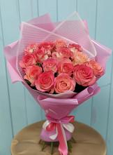 Букет 15 Розовых роз Равель в Нестерове