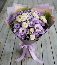 Букет цветов из:  Хризантемы и Розы в Нестерове