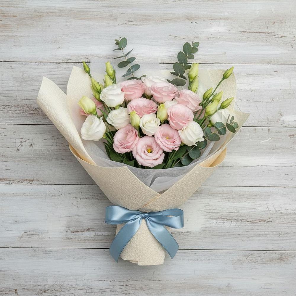 Букет цветов из: Лизиантусы в Нестерове